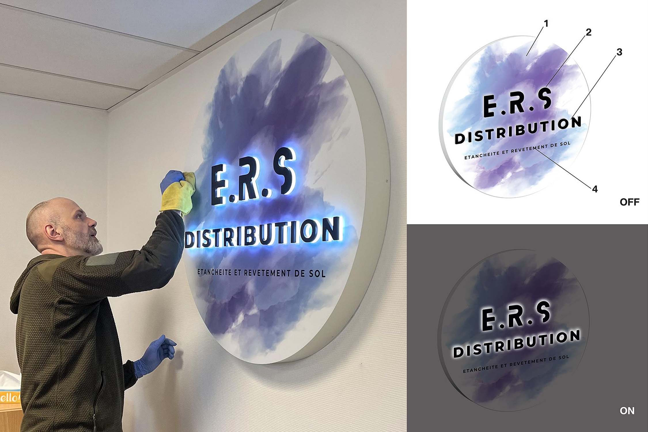 fabrication d'une enseigne lumineuse